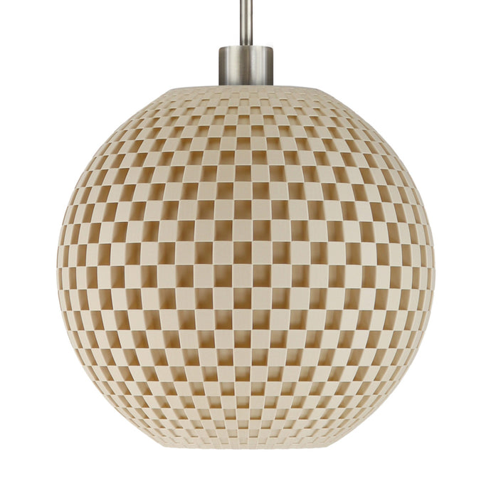 Flechtwerk Hängeleuchte Kugel 30 Linen