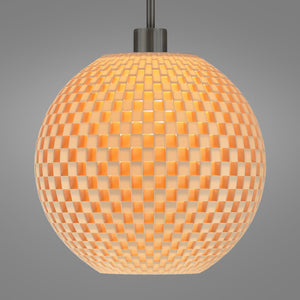 Flechtwerk Hängeleuchte Kugel 30 Linen
