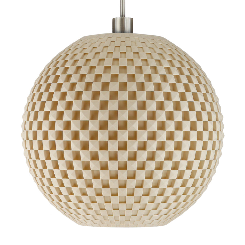 Flechtwerk Hängeleuchte Kugel 40 Linen