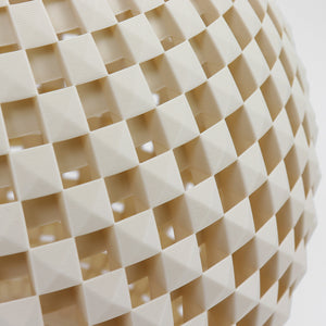Flechtwerk Hängeleuchte Kugel 40 Linen