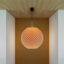 Laden Sie das Bild in den Galerie-Viewer, Flechtwerk Hängeleuchte Kugel 40 Linen