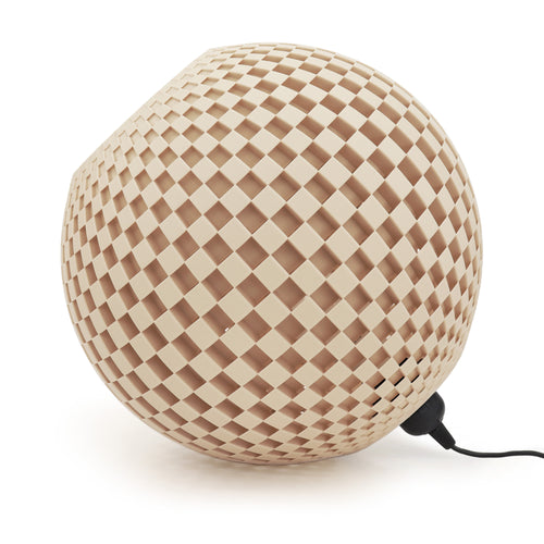 Flechtwerk Liegeleuchte Kugel 30 Linen