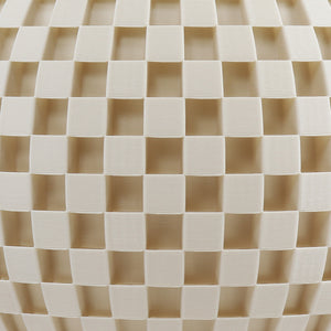 Flechtwerk Tischleuchte Kugel 20 Linen