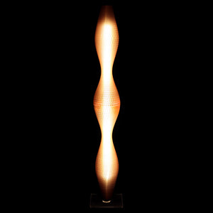 Flechtwerk Stehleuchte Lava 110 Kupfer